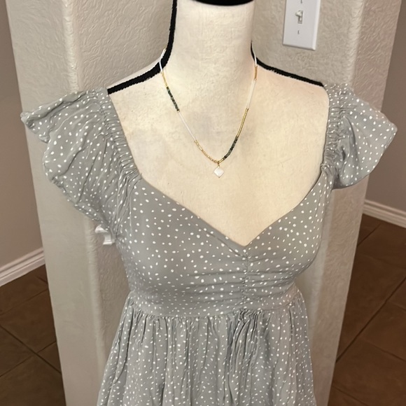 Japna green & white polka dot top Size XS - Picture 6 of 15